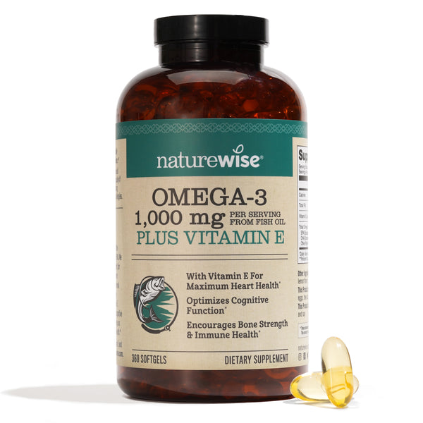 Omega 3 Fish Oil 1 000mg Vitamin E 360 Softgels