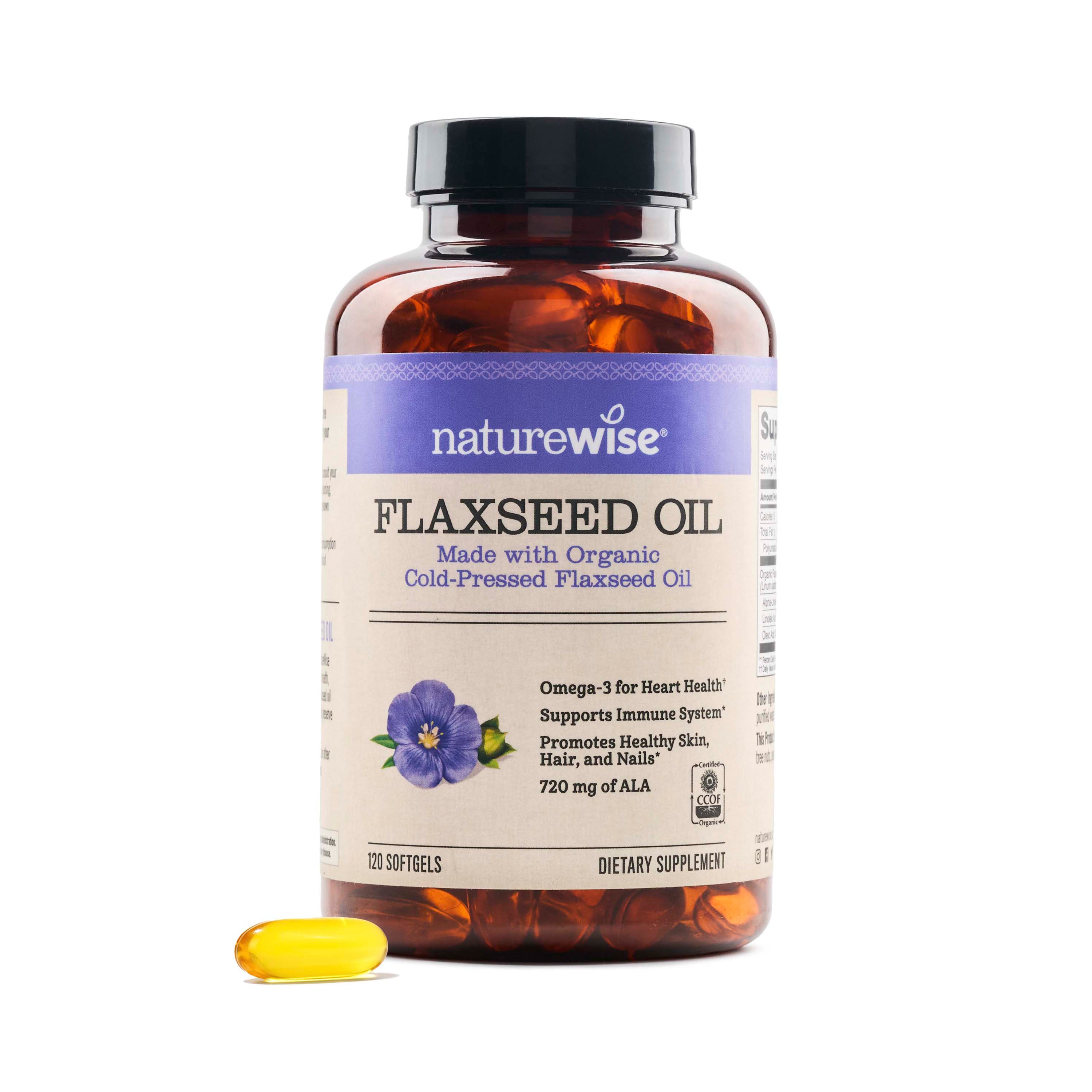 NatureWise Flaxseed Oil 120 softgels