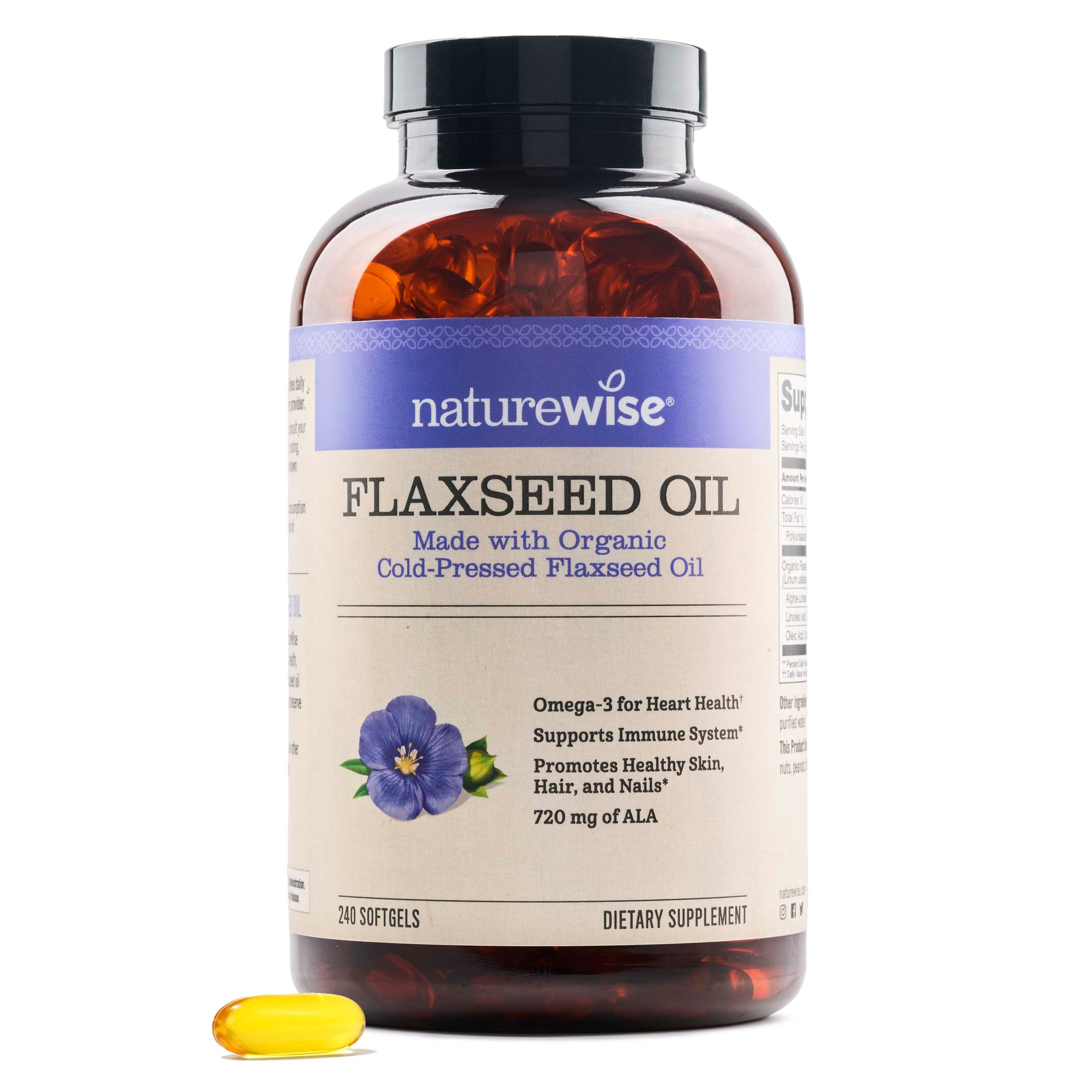 NatureWise Flaxseed Oil 240 softgels