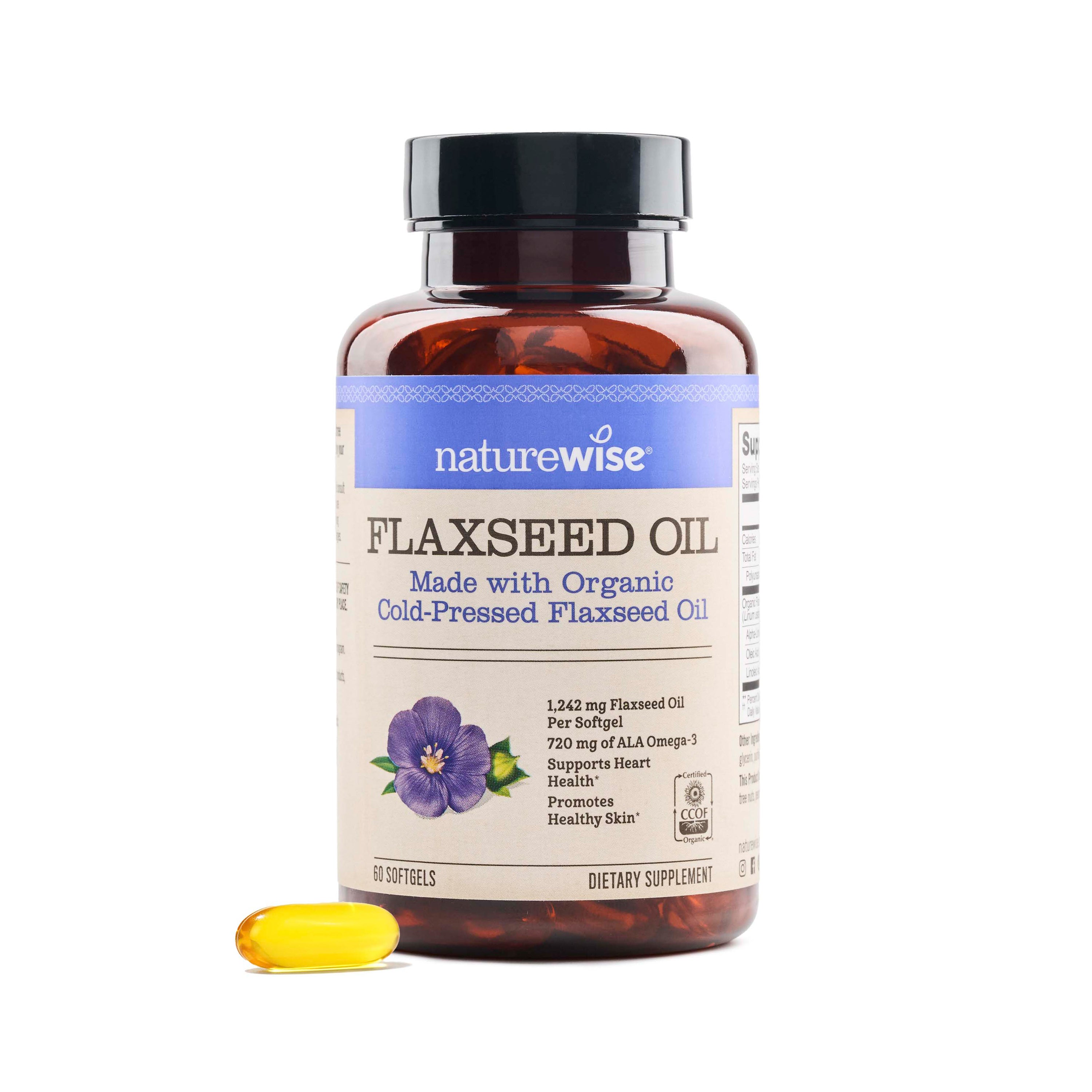 NatureWise Flaxseed Oil 60 softgels