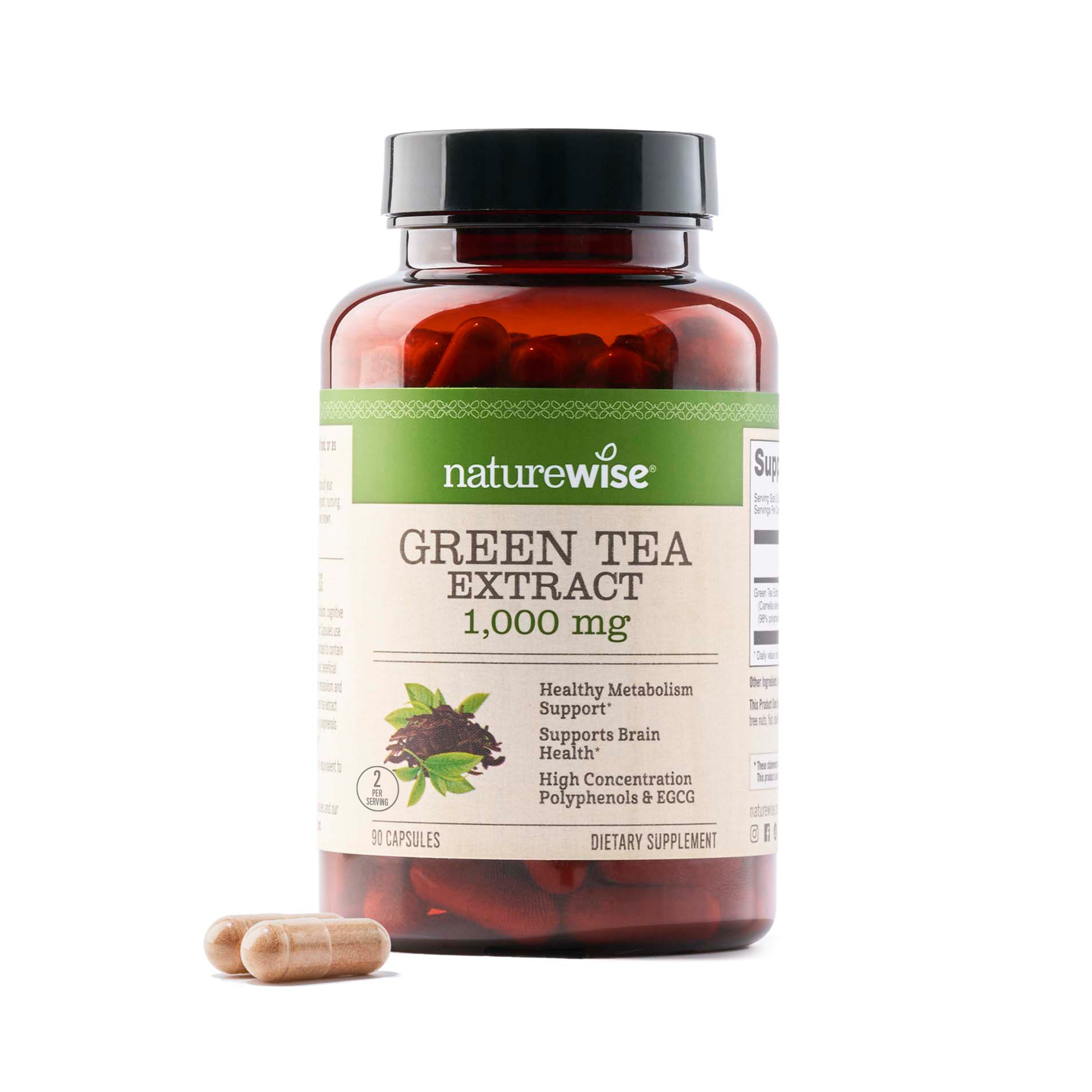 NatureWise Green Tea Extract 1000 mg 90 capsules