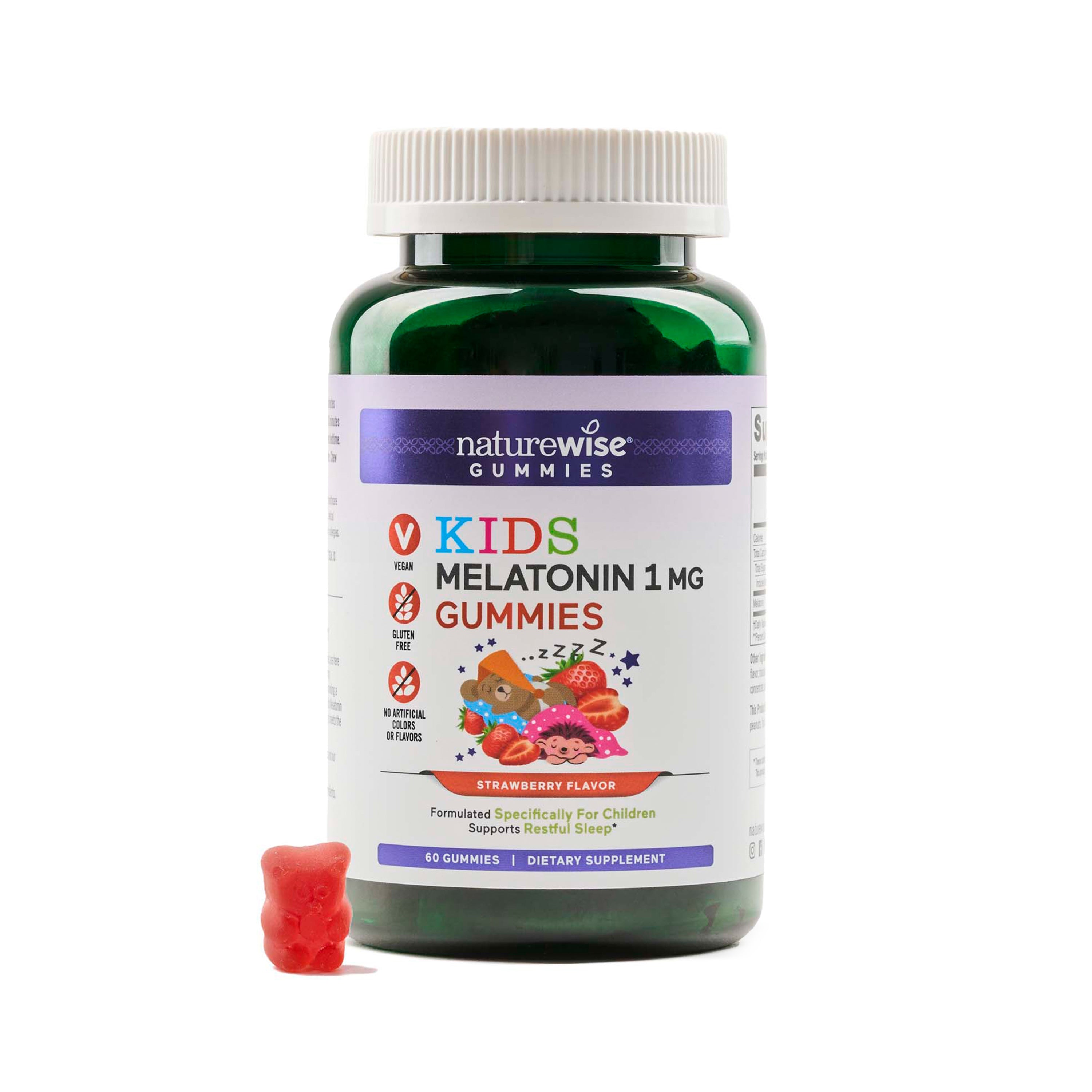 NatureWise Kids Melatonin Gummies 1 mg 60 Gummies