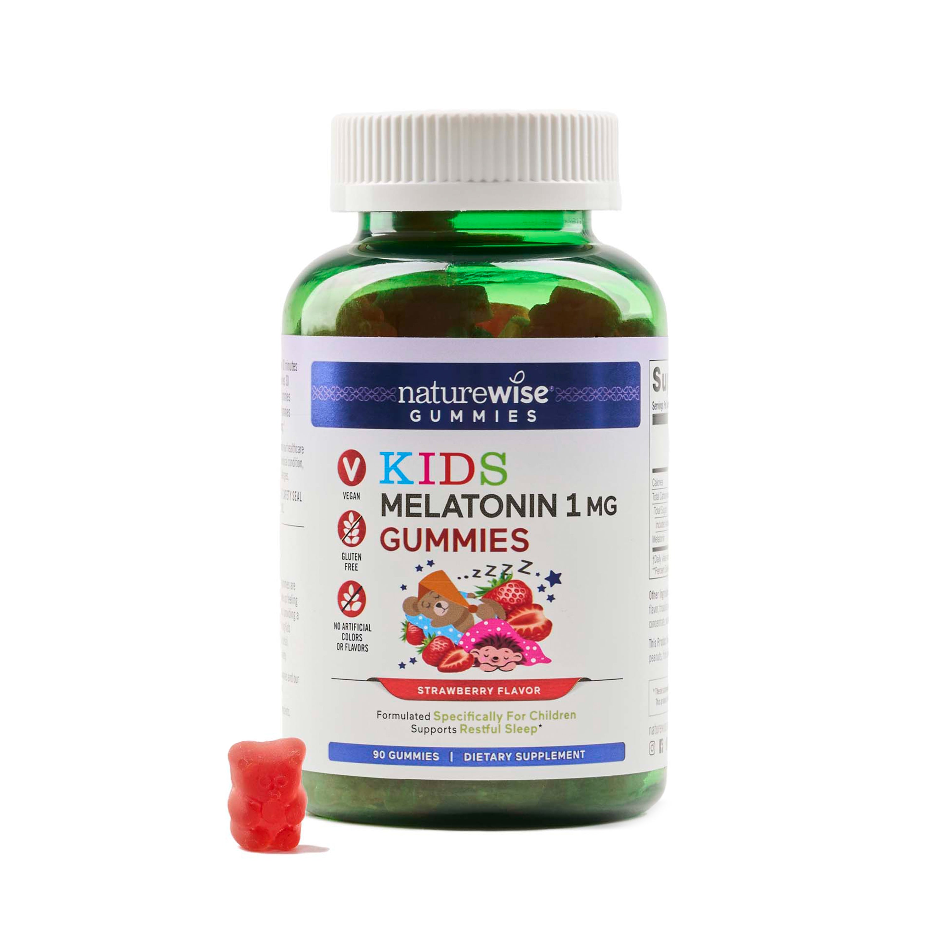 NatureWise Kids Melatonin Gummies 1 mg 90 Gummies