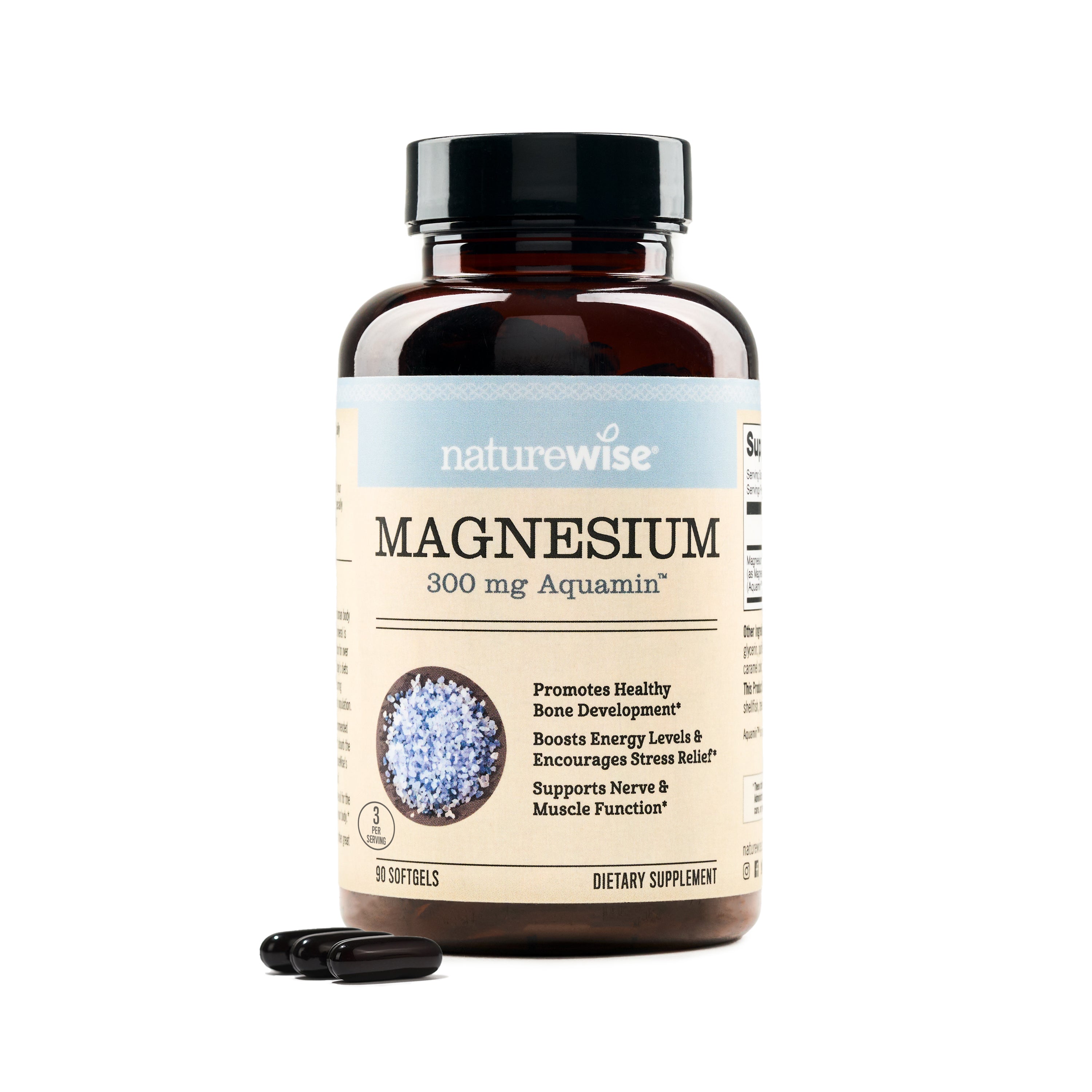 NatureWise Magnesium Softgels 300 mg 90 softgels