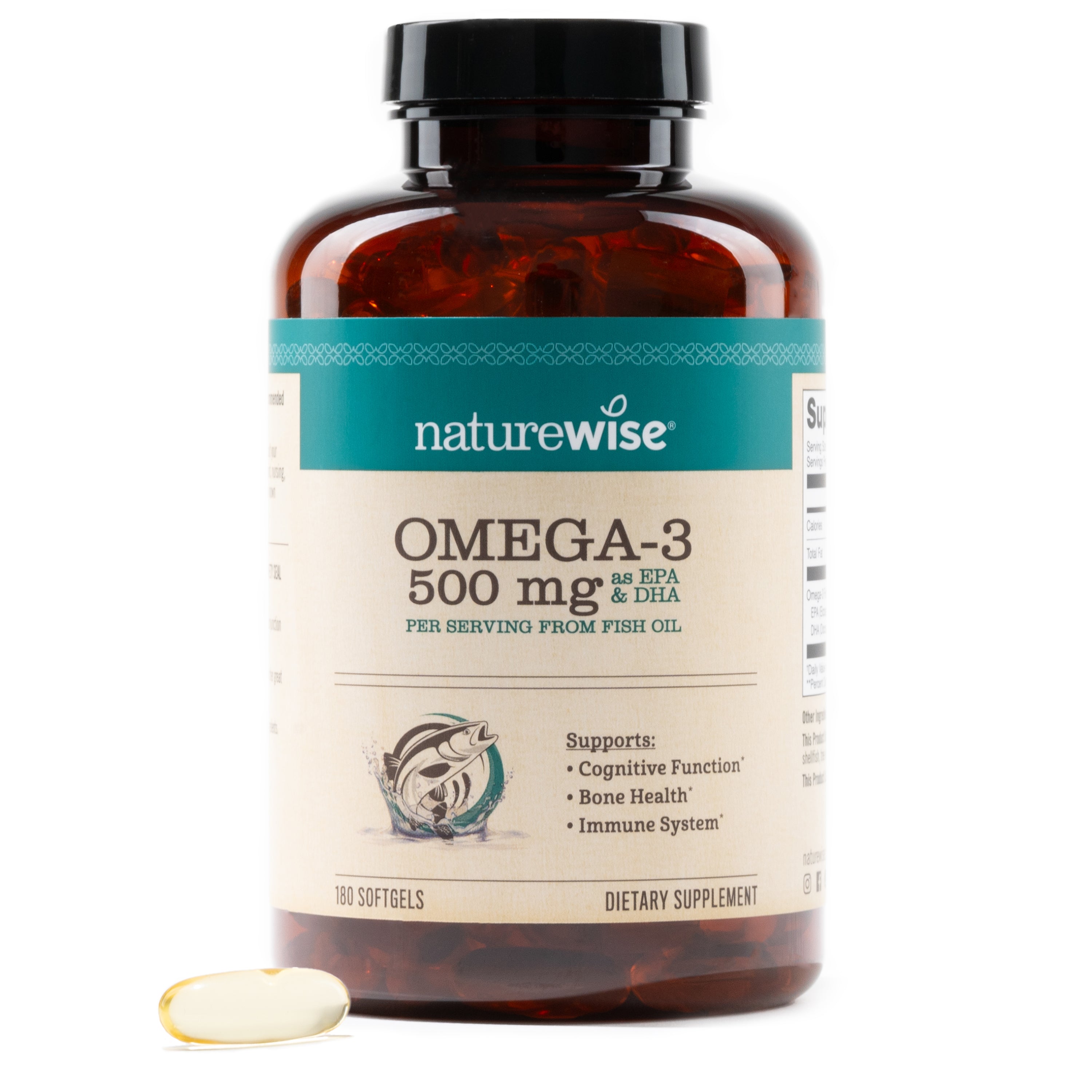 NatureWise Omega-3 500 mg 60 softgels