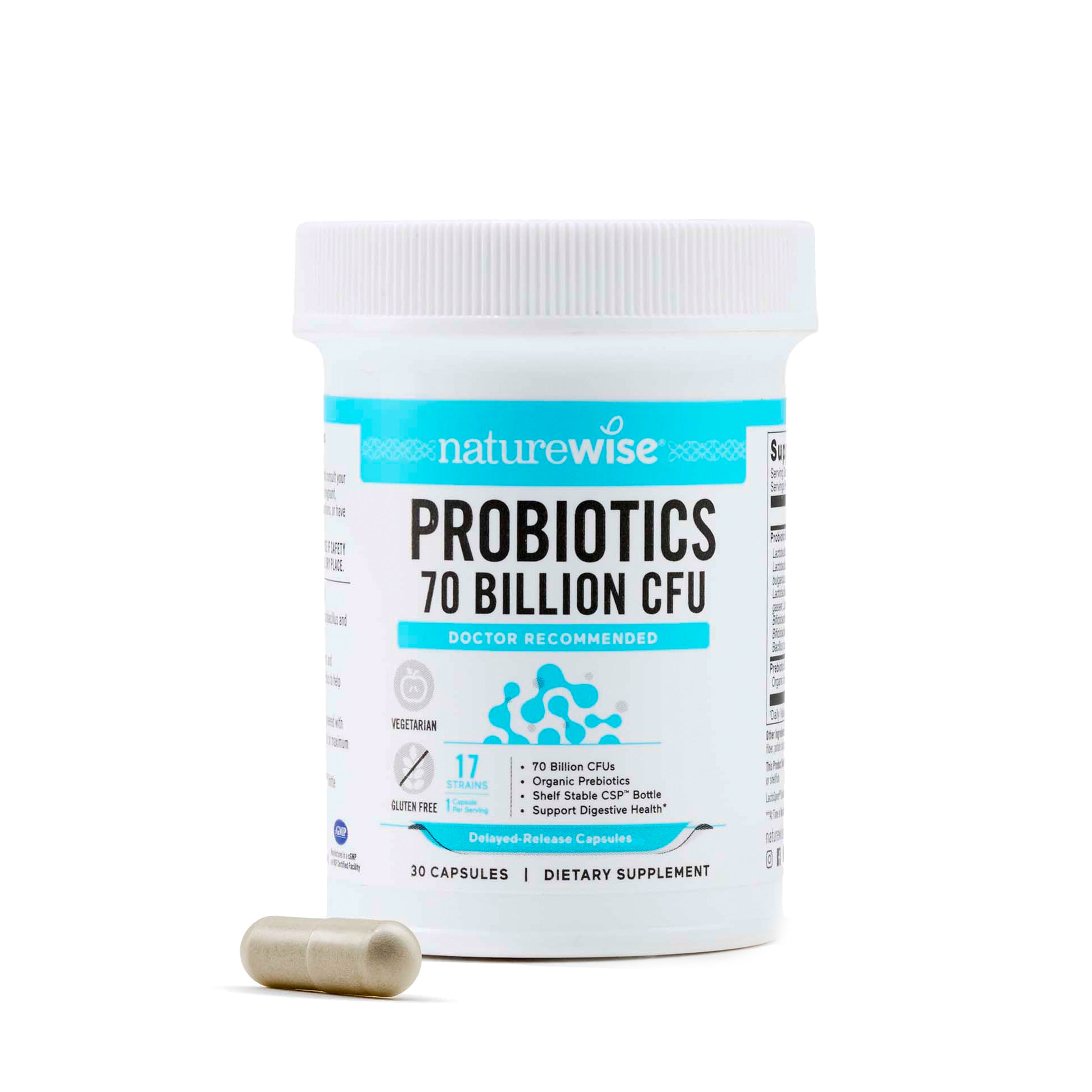 NatureWise 70 Billion CFU Probiotics 30 capsules