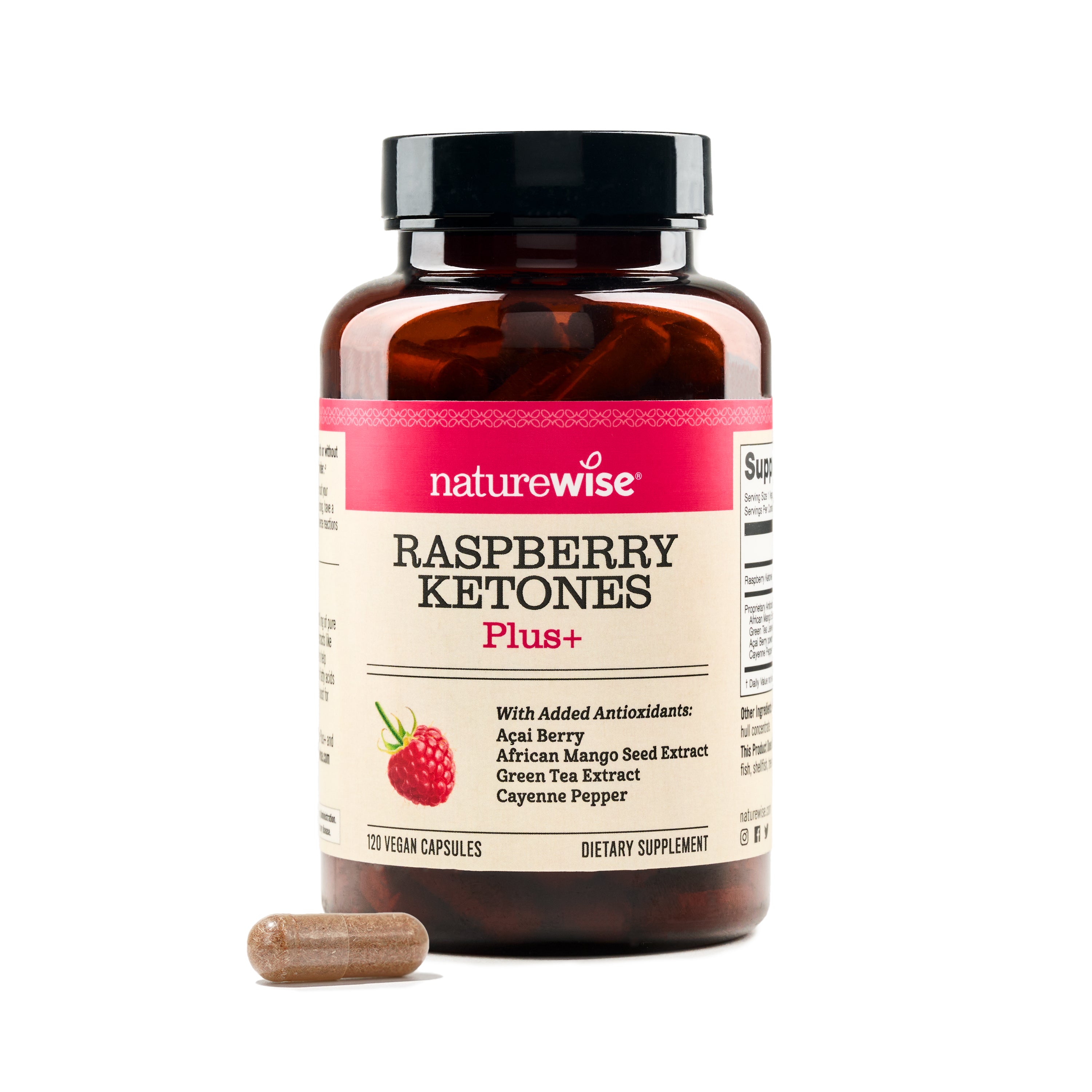 NatureWise Raspberry Ketones Plus 120 capsules