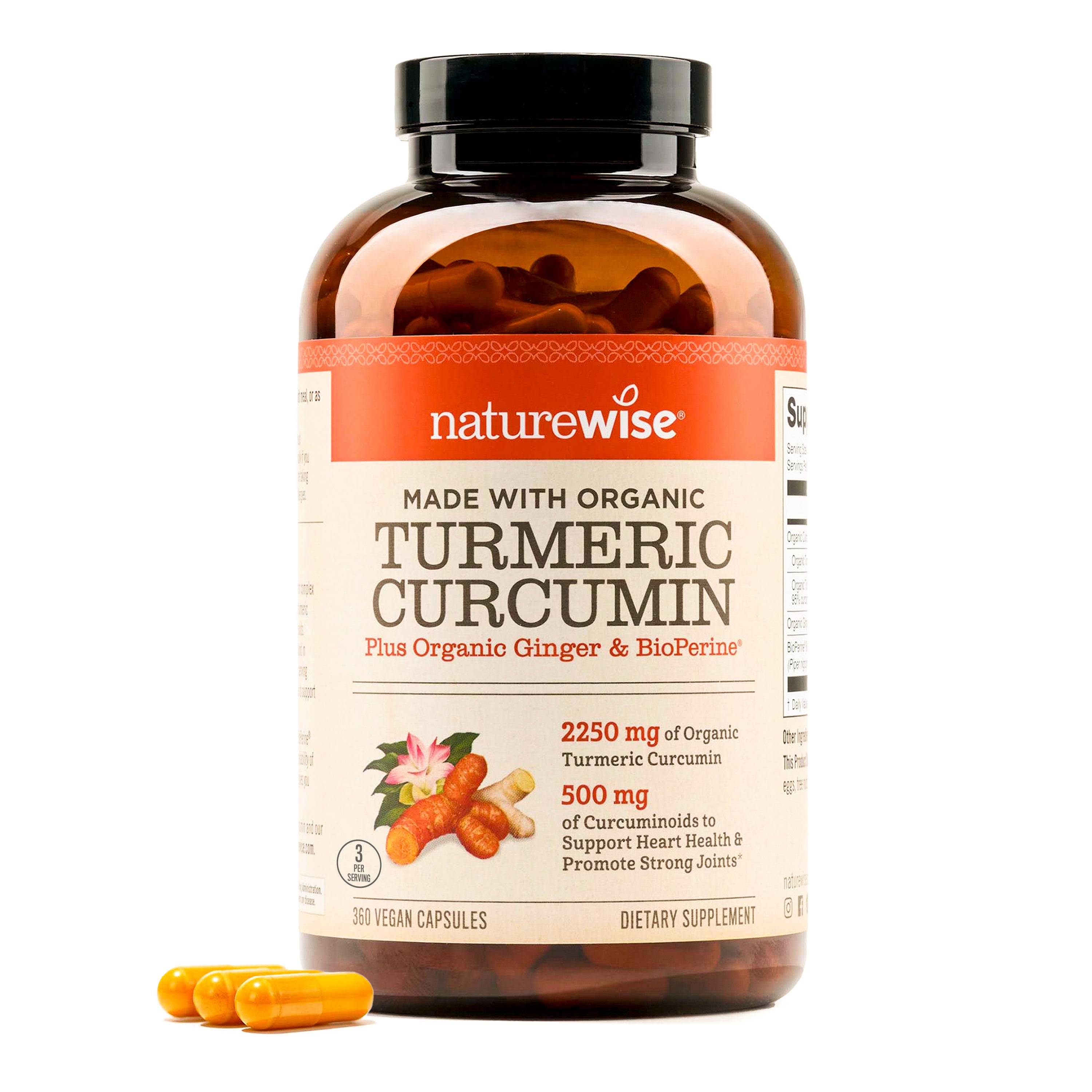 NatureWise Turmeric Curcumin Capsules 360 capsules