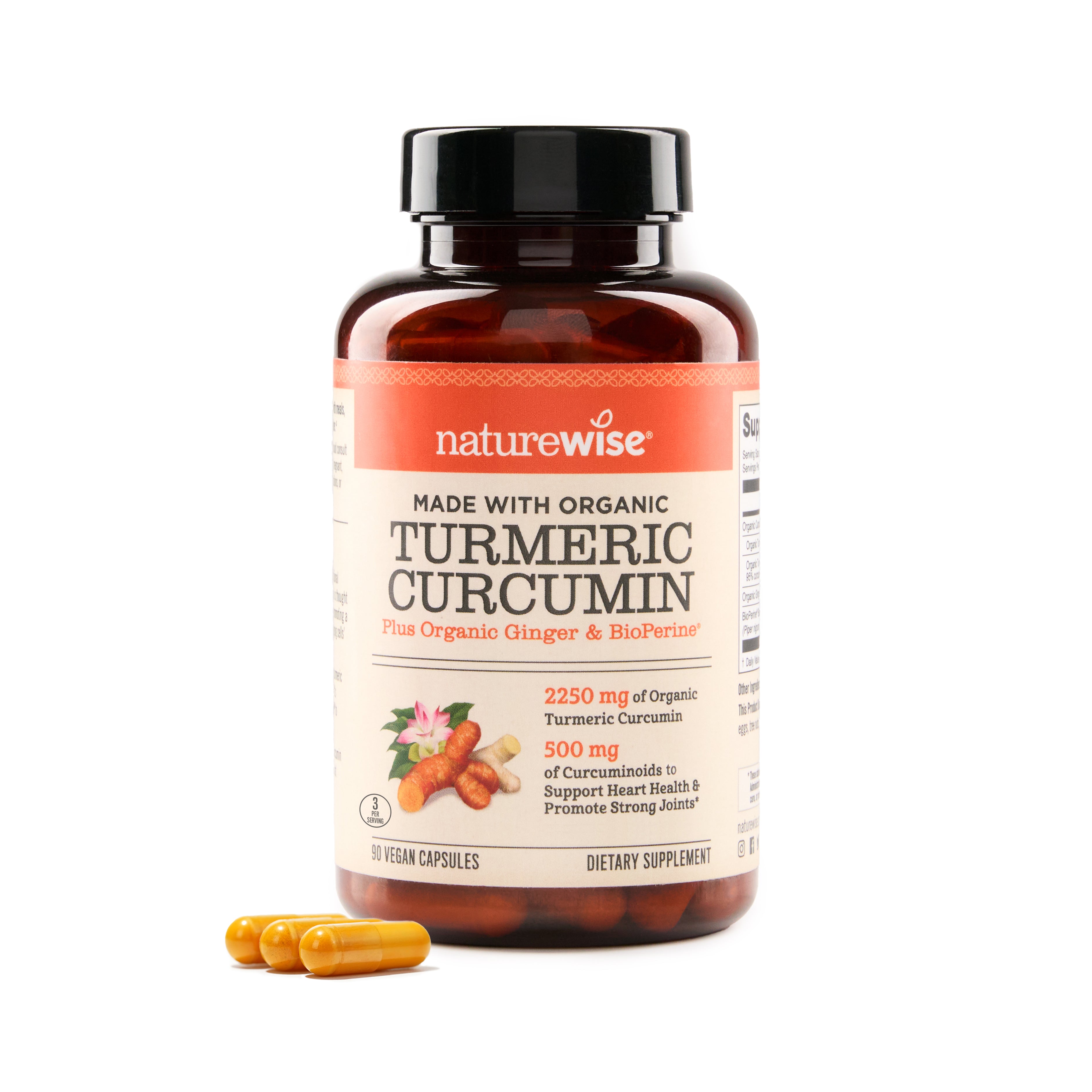 NatureWise Turmeric Curcumin Capsules 90 capsules