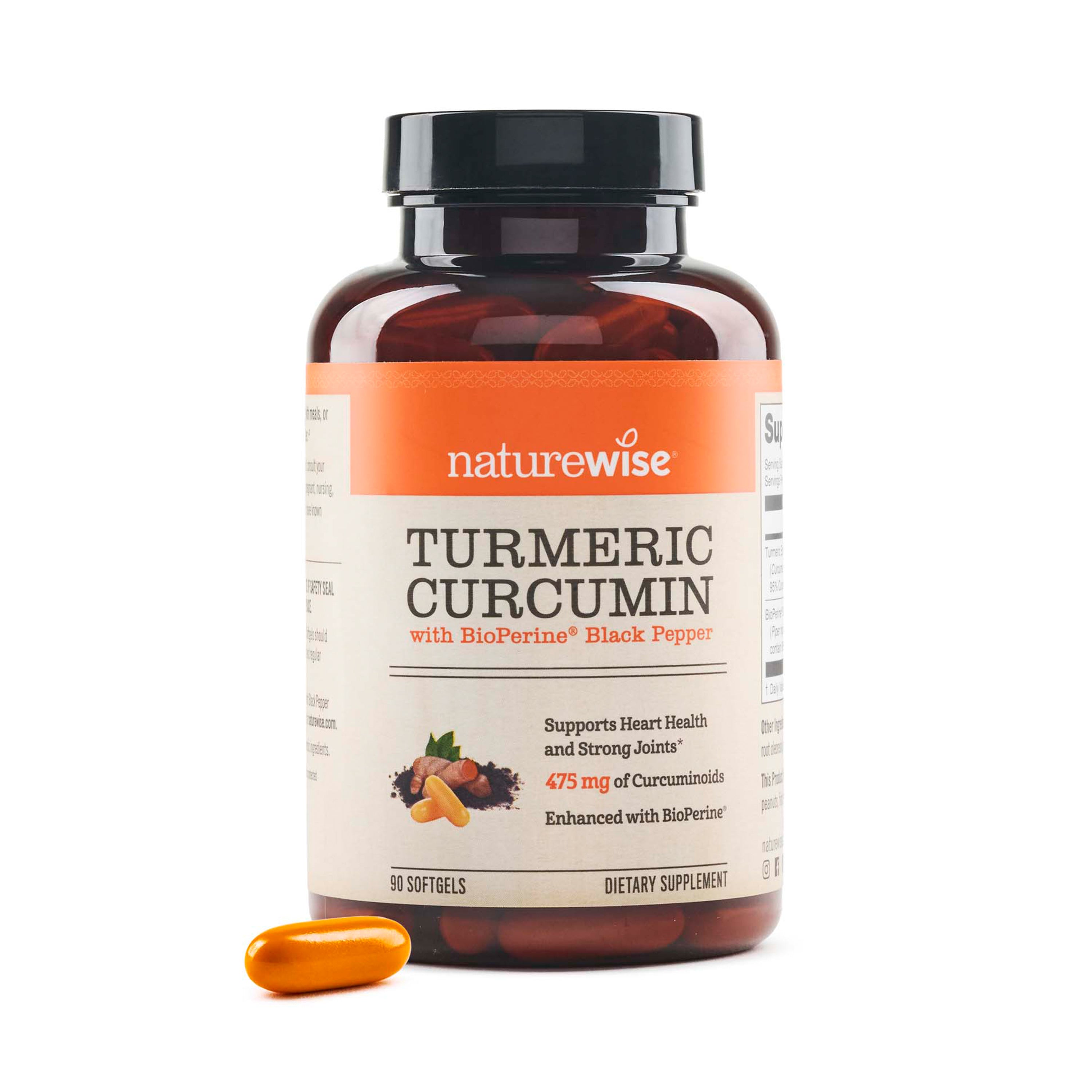 NatureWise Turmeric Curcumin Softgels 90 softgels