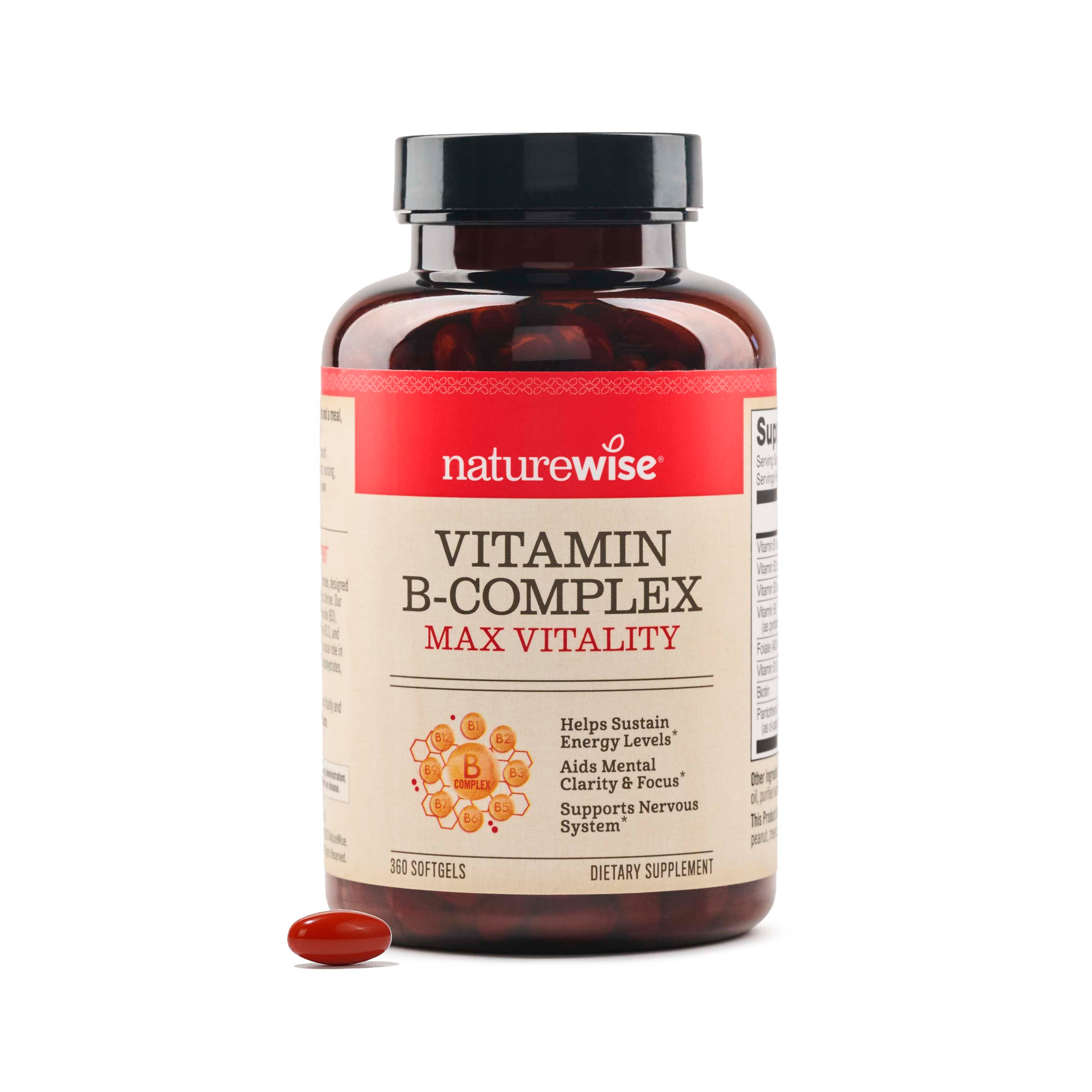 NatureWise Vitamin B Complex Softgels 360 softgels