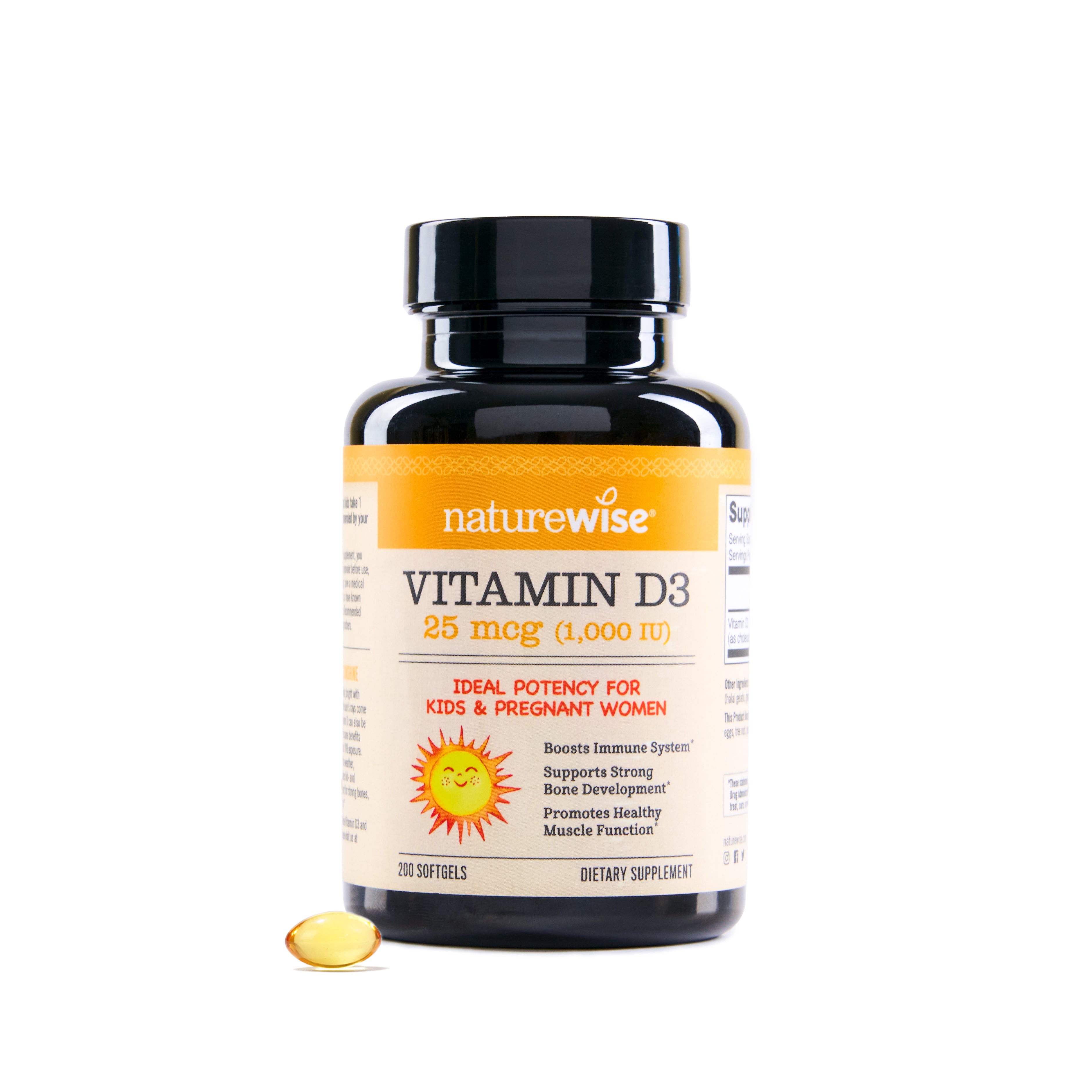 NatureWise Vitamin D3 1000 IU 200 softgels