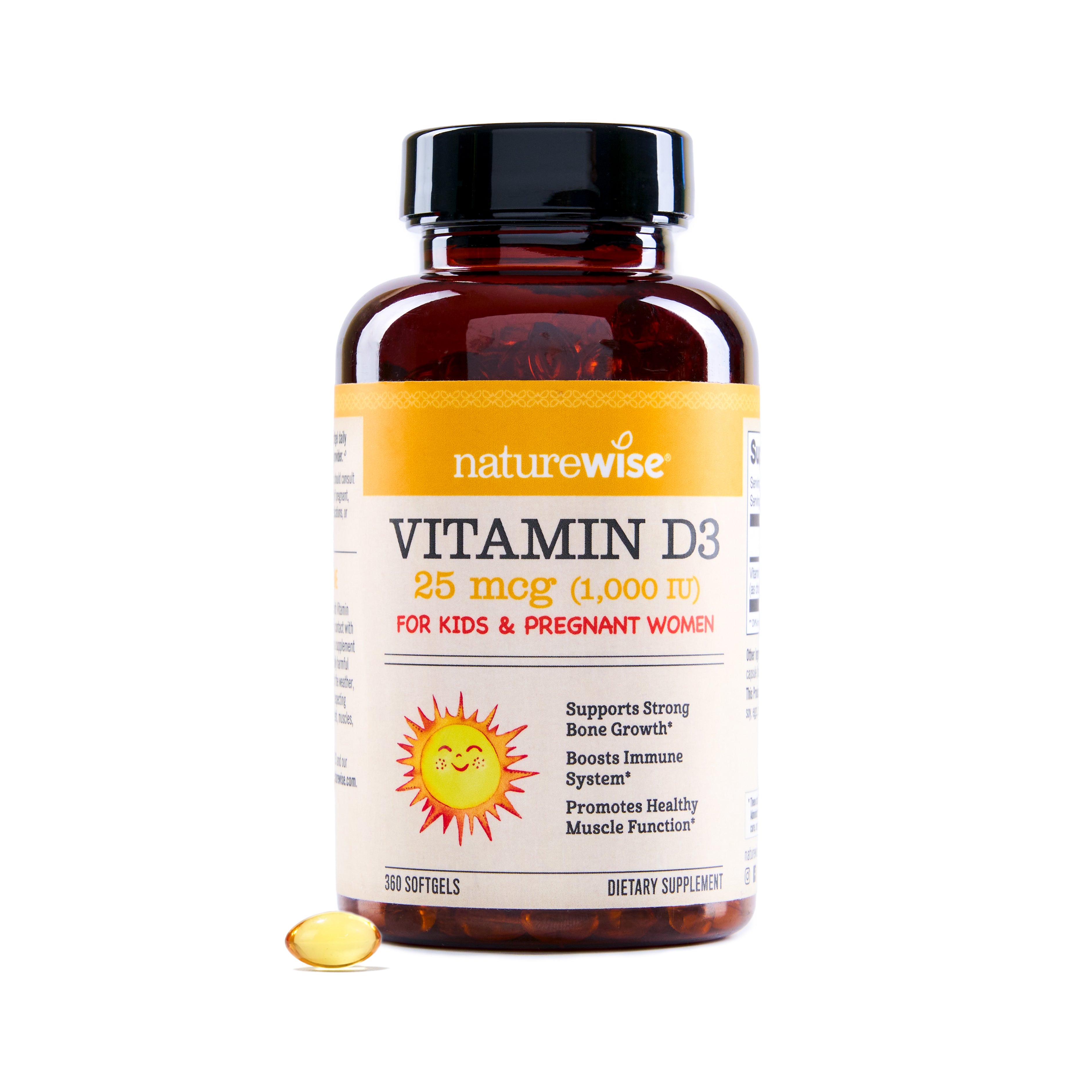 NatureWise Vitamin D3 1000 IU 360 softgels