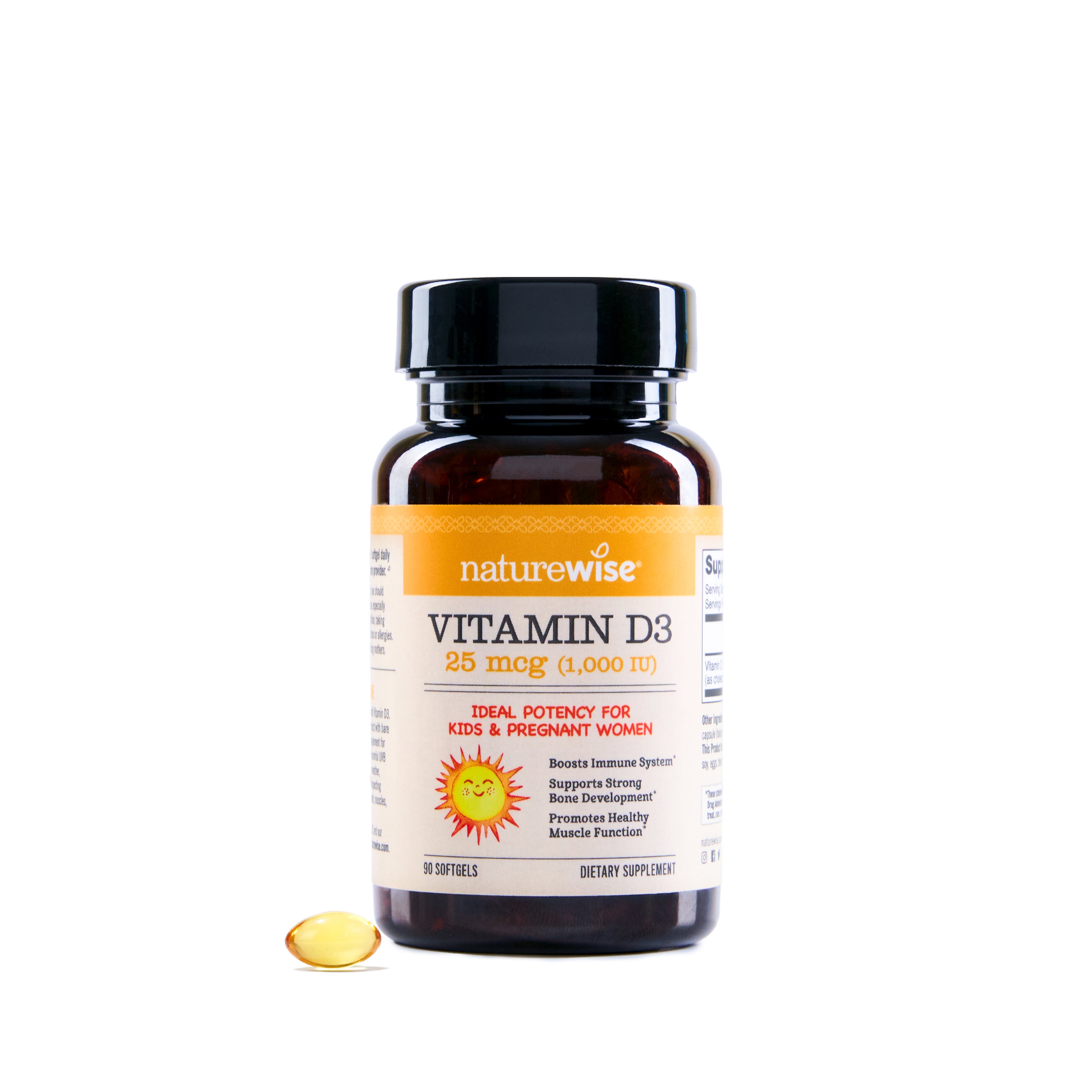 NatureWise Vitamin D3 1000 IU 90 softgels