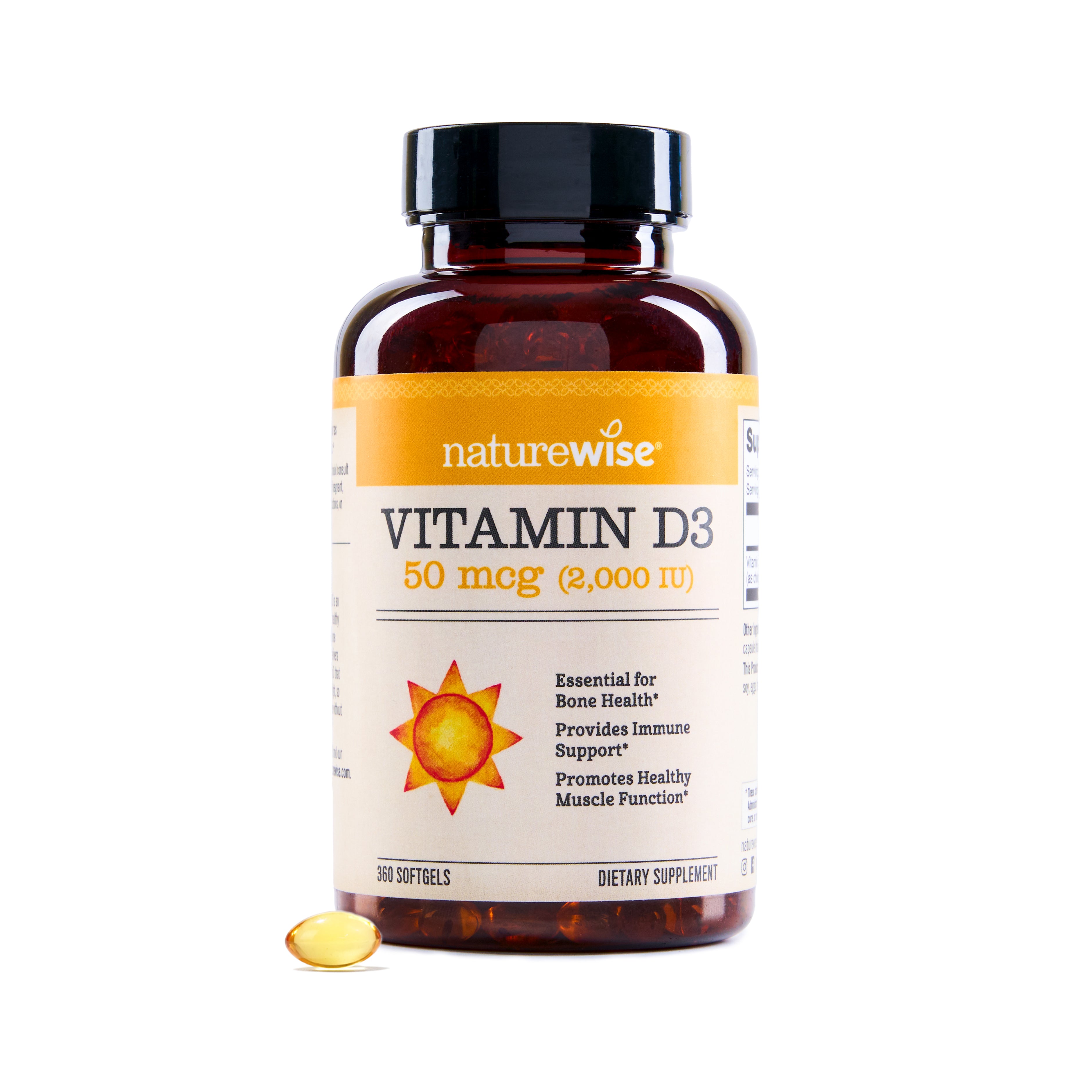 NatureWise Vitamin D3 2000 IU 360 softgels